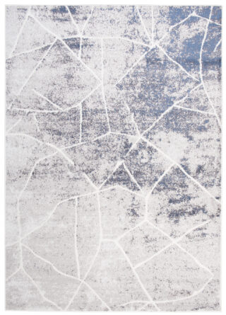 Vloerkleed Sky Grijs Blauw Abstract Lijnen