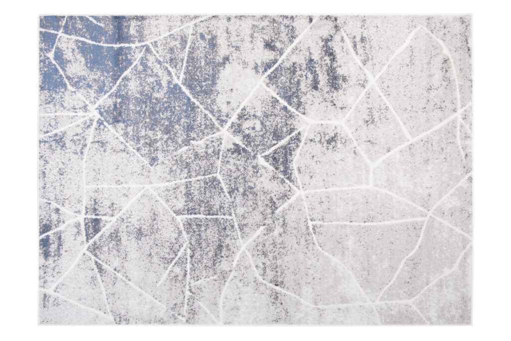 Vloerkleed Sky Grijs Blauw Abstract Lijnen