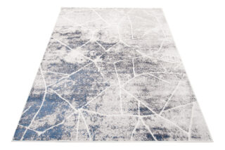 Vloerkleed Sky Grijs Blauw Abstract Lijnen
