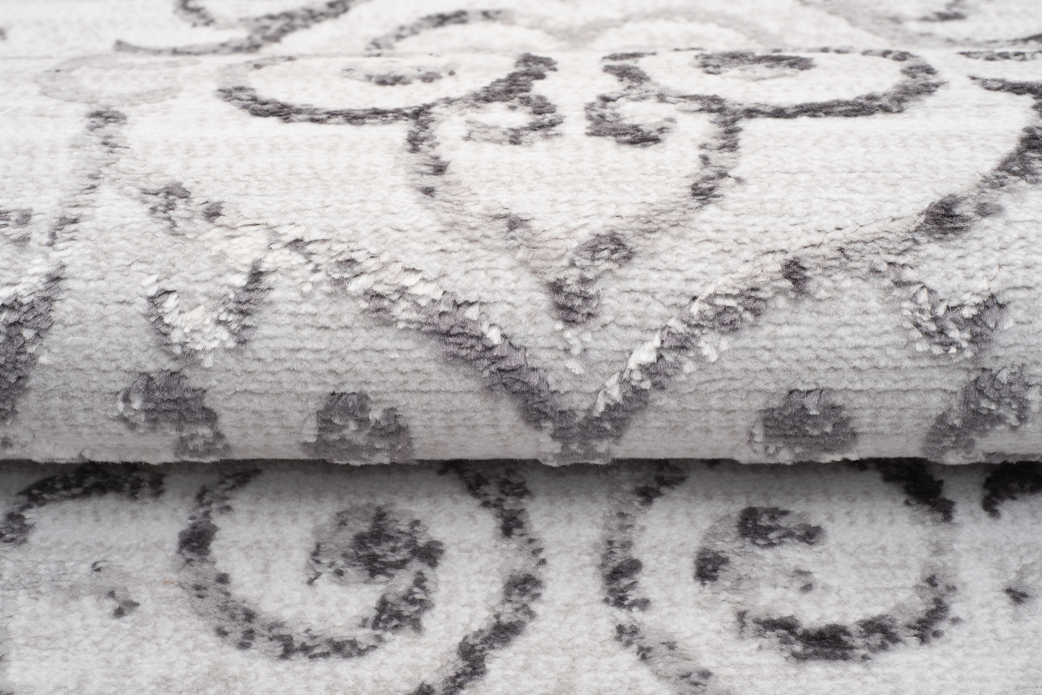 Vloerkleed Sky Grijs Vintage Gebloemd Ornamenten