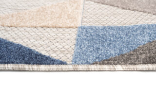 Buitenkleed Patio Grijs Blauw Geometrisch