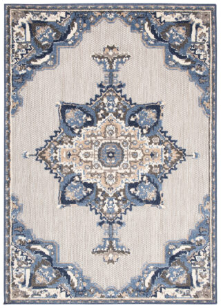 Buitenkleed Patio Grijs Blauw Vintage