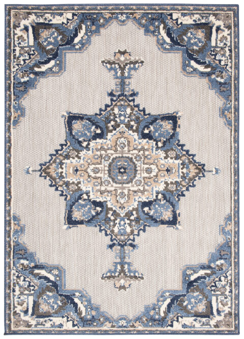 Buitenkleed Patio Grijs Blauw Vintage