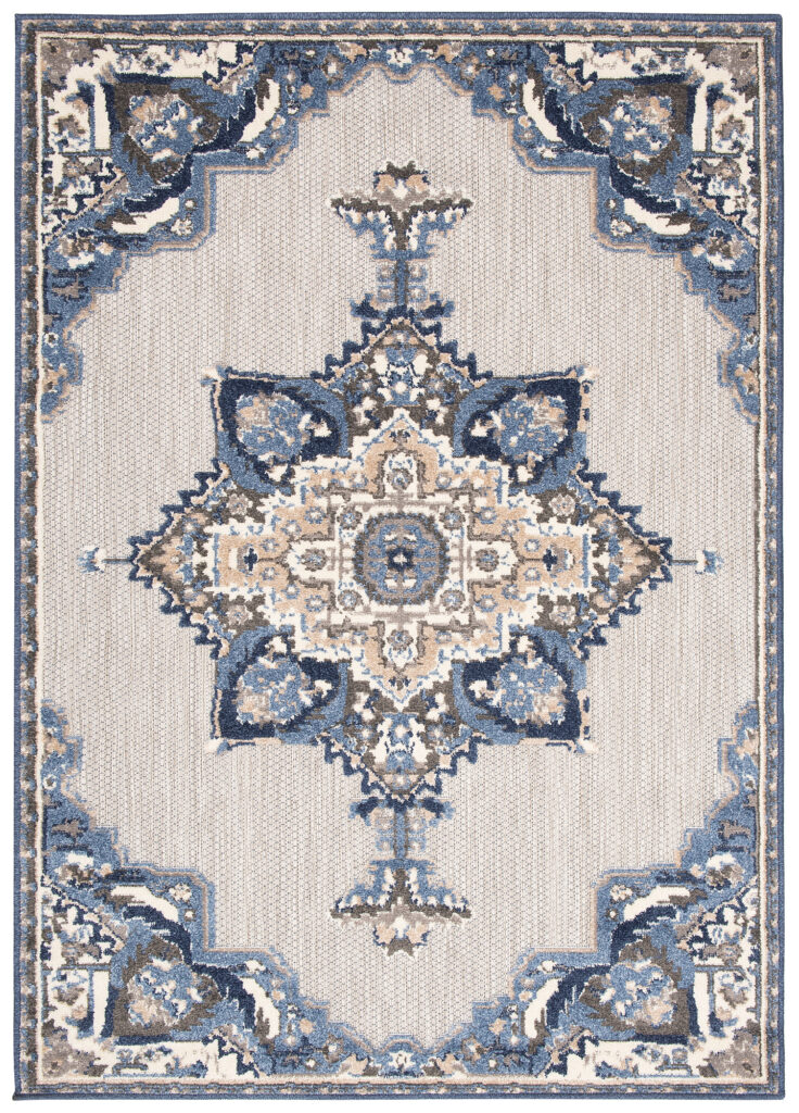 Buitenkleed Patio Grijs Blauw Vintage
