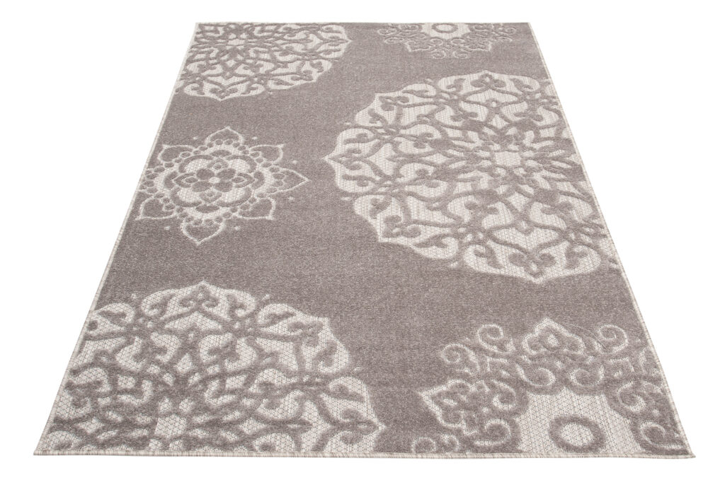 Buitenkleed Patio Grijs Ornamenten