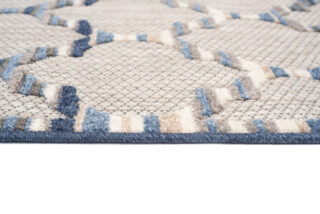 Buitenkleed Patio Grijs Blauw Trellis