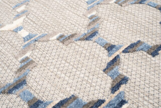 Buitenkleed Patio Grijs Blauw Trellis