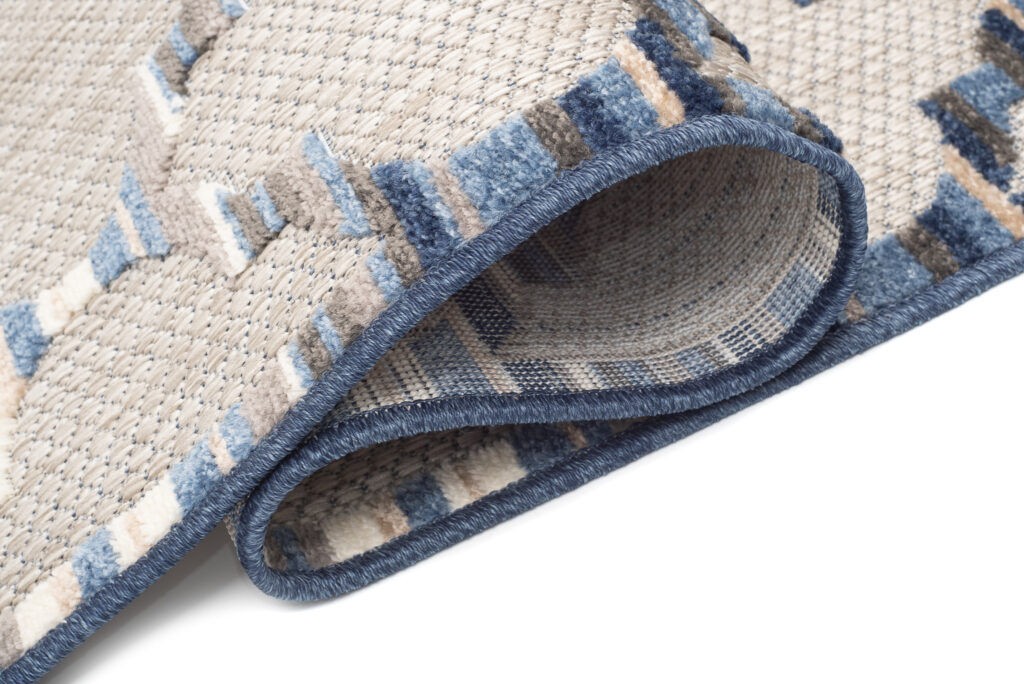 Buitenkleed Patio Grijs Blauw Trellis