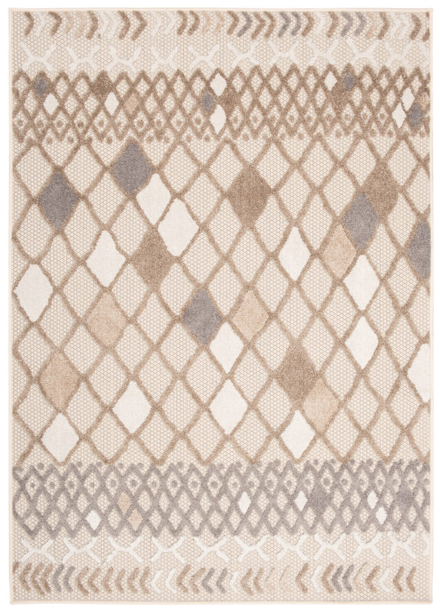 Buitenkleed Patio Grijs Creme Ethno