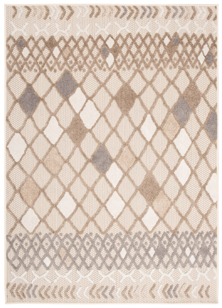 Buitenkleed Patio Grijs Creme Ethno