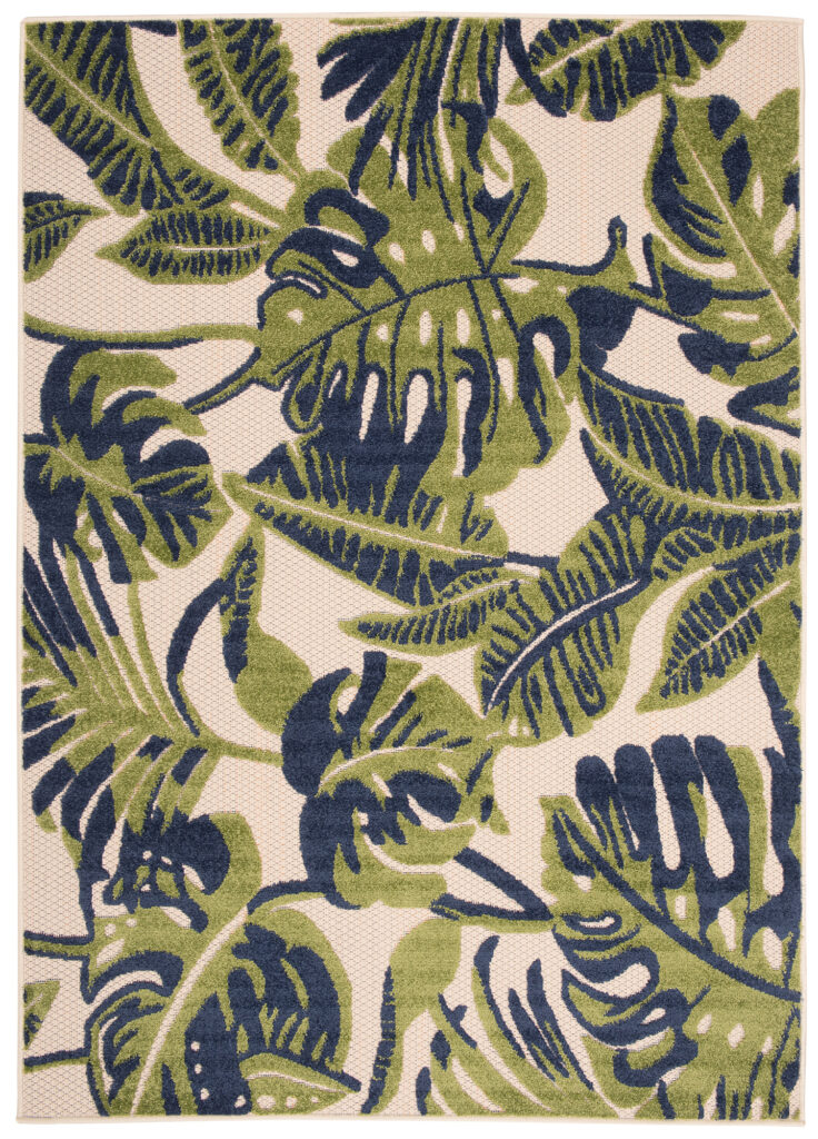Buitenkleed Patio Creme Monstera Bladeren