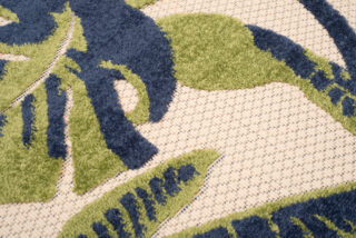 Buitenkleed Patio Creme Monstera Bladeren
