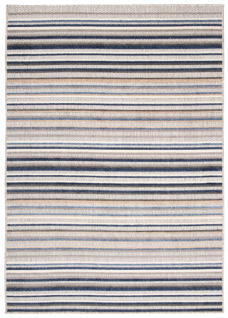 Buitenkleed Patio Grijs Blauw Gestreept