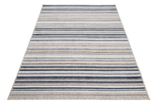 Buitenkleed Patio Grijs Blauw Gestreept