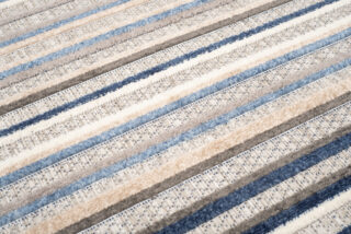 Buitenkleed Patio Grijs Blauw Gestreept