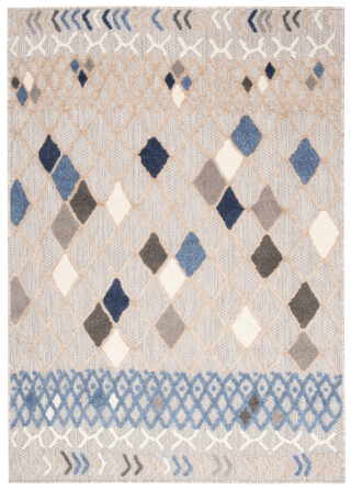 Buitenkleed Patio Grijs Blauw Ethno