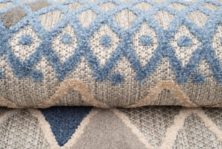 Buitenkleed Patio Grijs Blauw Ethno