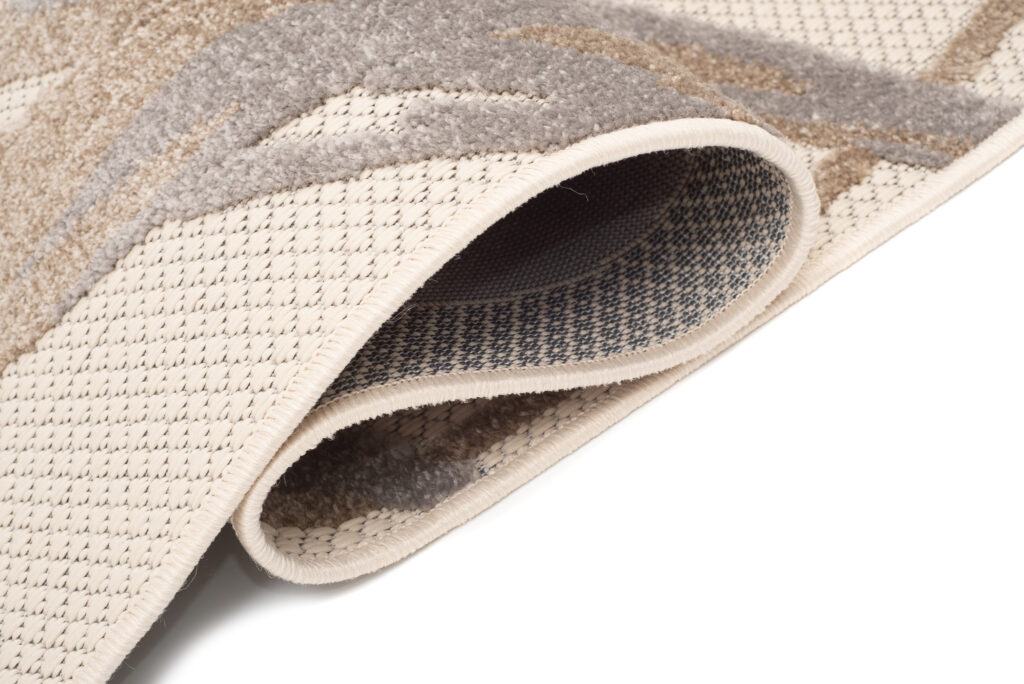 Buitenkleed Patio Creme Grijs Bladeren