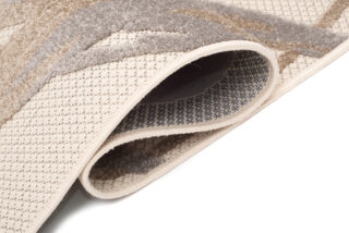 Buitenkleed Patio Creme Grijs Bladeren