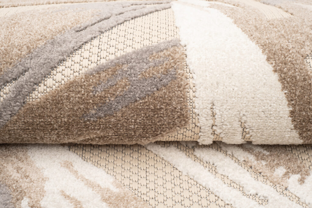 Buitenkleed Patio Creme Grijs Bladeren