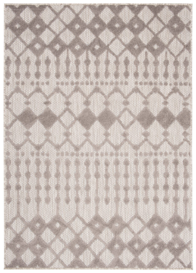 Buitenkleed Patio Grijs Beige Ethno