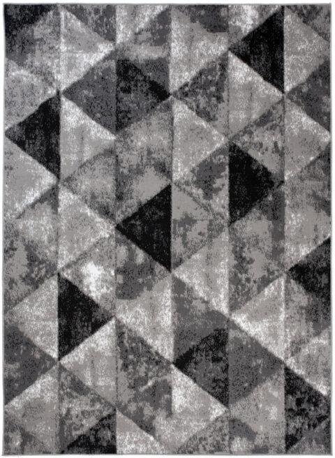 Vloerkleed Luxury Grijs Geometrisch Driehoeken