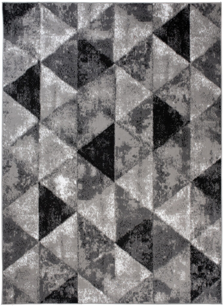 Vloerkleed Luxury Grijs Geometrisch Driehoeken