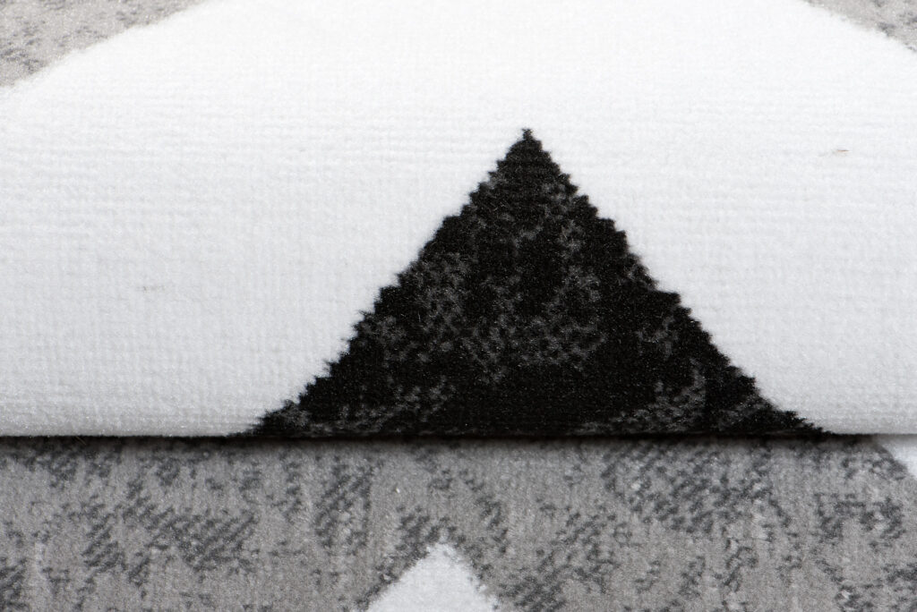 Vloerkleed Maya Grijs Zwart Geometrisch Zigzag