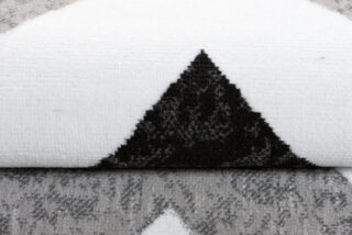 Vloerkleed Maya Grijs Zwart Geometrisch Zigzag
