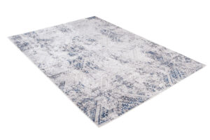 Vloerkleed Sky Blauw Creme Vintage Diamanten