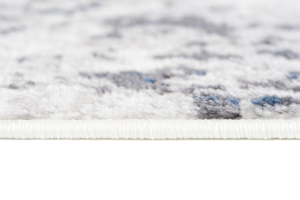 Vloerkleed Sky Blauw Creme Vintage Diamanten