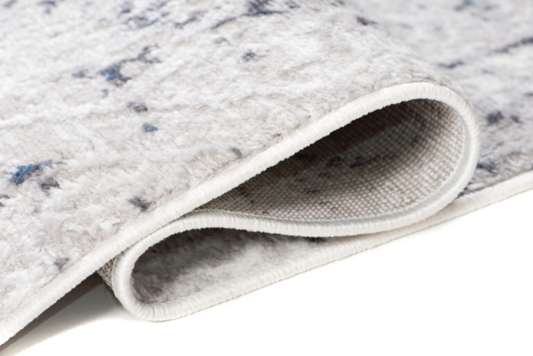 Vloerkleed Sky Blauw Creme Vintage Diamanten