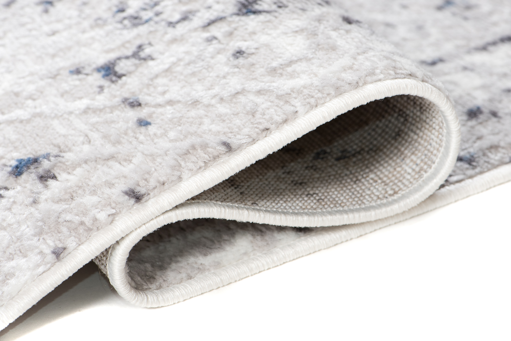 Vloerkleed Sky Blauw Creme Vintage Diamanten