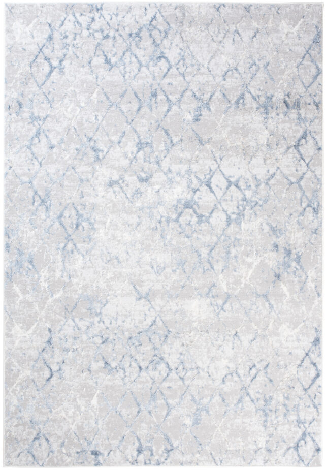Vloerkleed Sky Blauw Geometrisch Diamanten