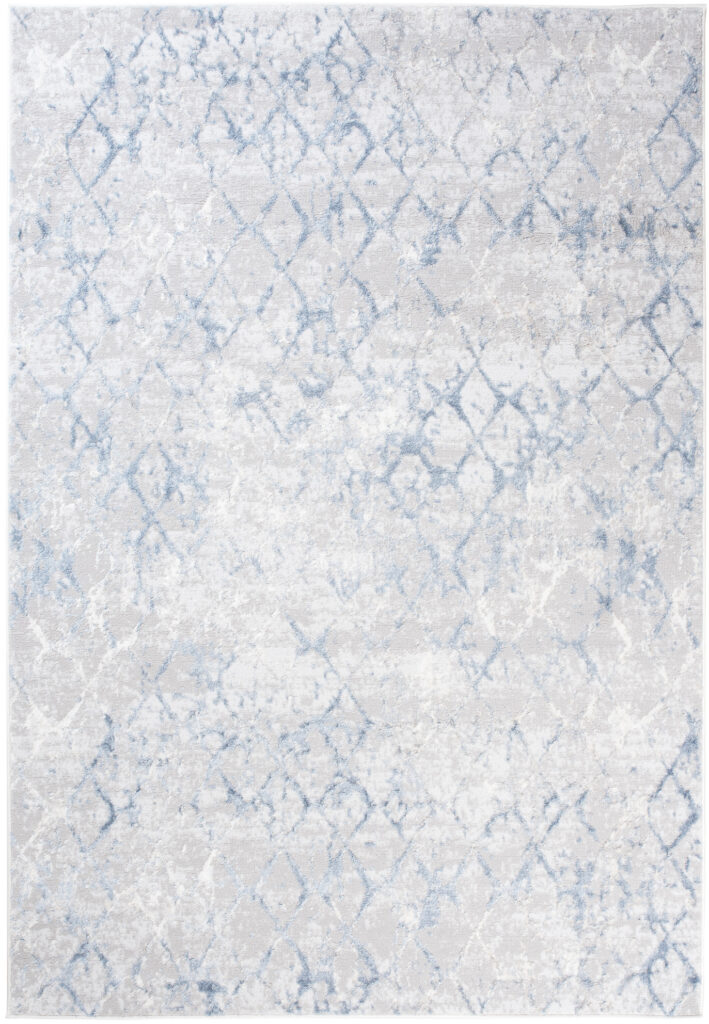 Vloerkleed Sky Blauw Geometrisch Diamanten