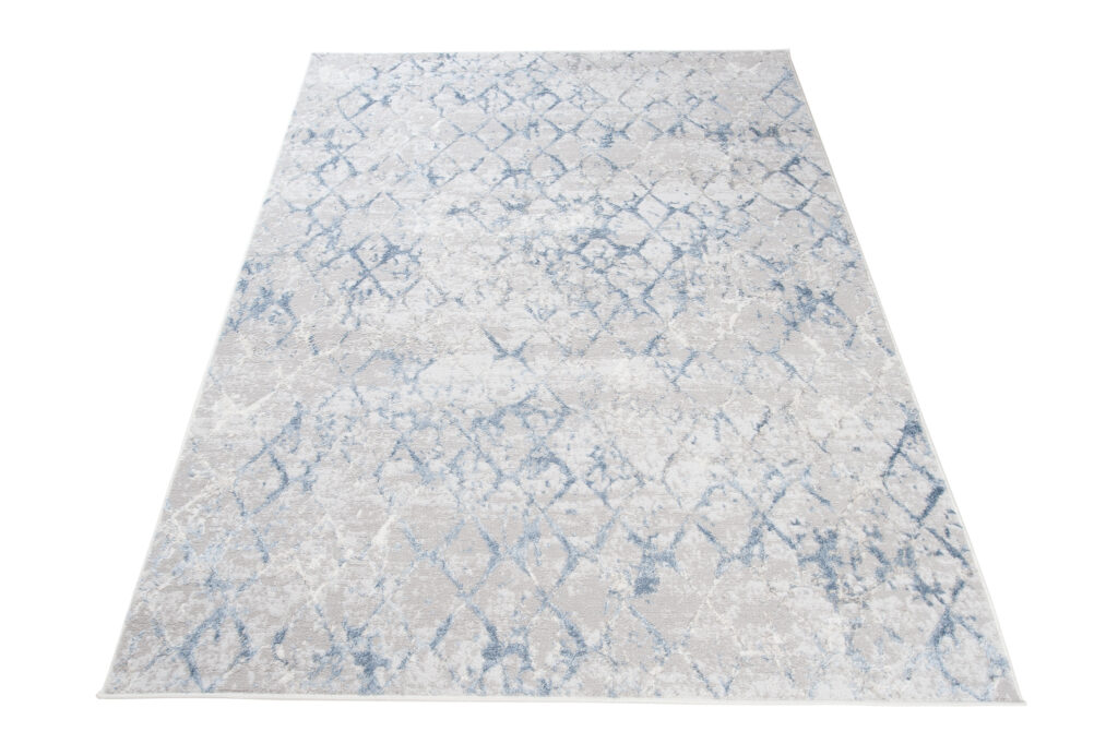 Vloerkleed Sky Blauw Geometrisch Diamanten