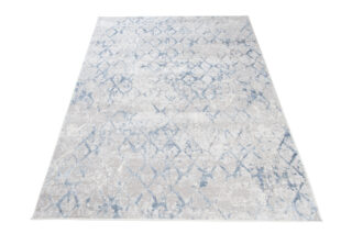 Vloerkleed Sky Blauw Geometrisch Diamanten
