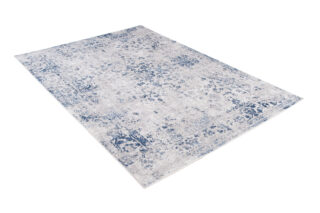 Vloerkleed Sky Blauw Grijs Frame Ornamenten