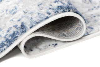 Vloerkleed Sky Blauw Grijs Frame Ornamenten