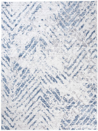 Vloerkleed Sky Blauw Creme Modern Zigzag