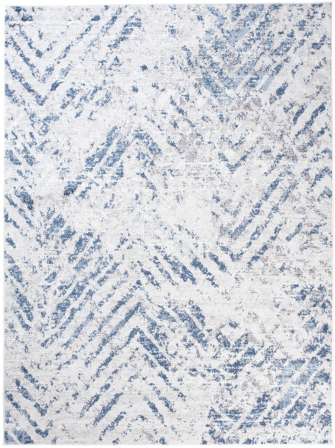 Vloerkleed Sky Blauw Creme Modern Zigzag