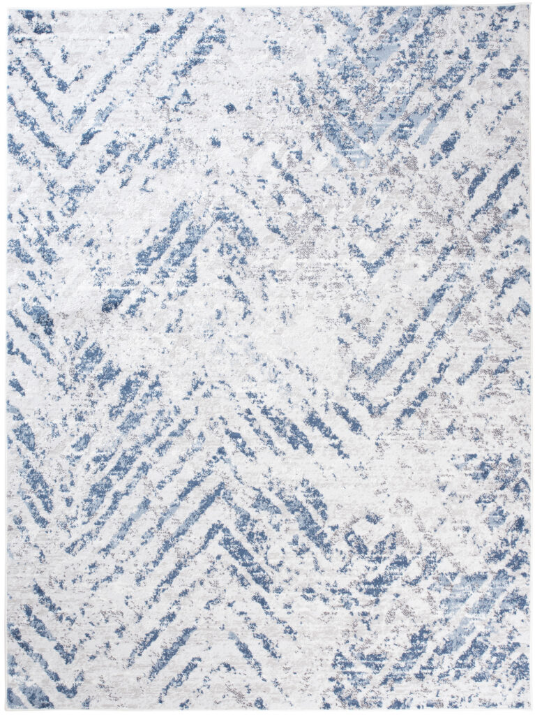 Vloerkleed Sky Blauw Creme Modern Zigzag