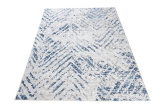 Vloerkleed Sky Blauw Creme Modern Zigzag
