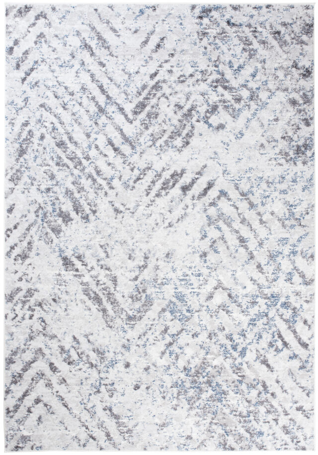 Vloerkleed Sky Grijs Blauw Modern Zigzag