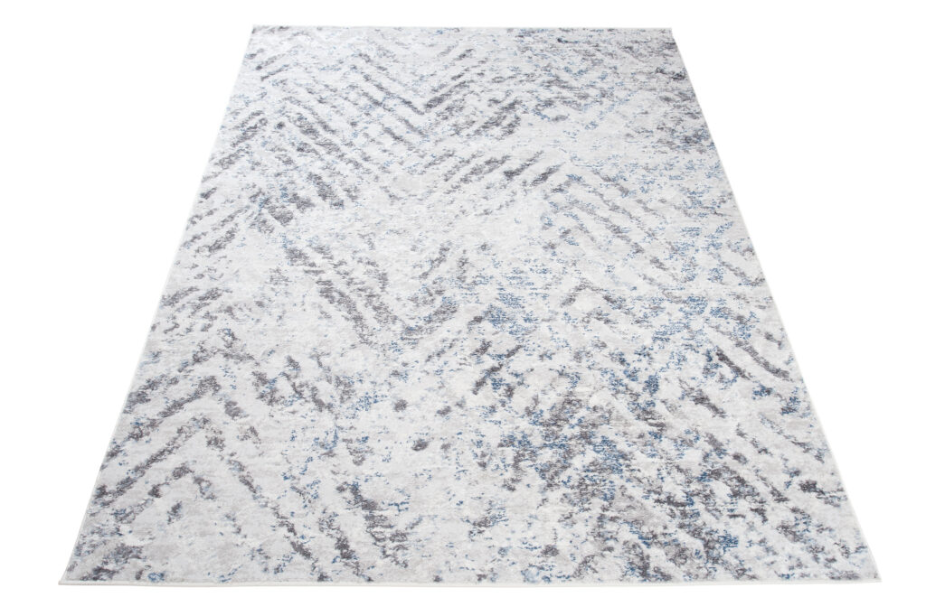 Vloerkleed Sky Grijs Blauw Modern Zigzag