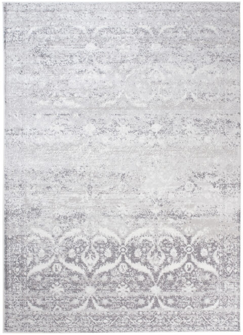 Vloerkleed Sky Grijs Cintage Gebloemd Gewreven