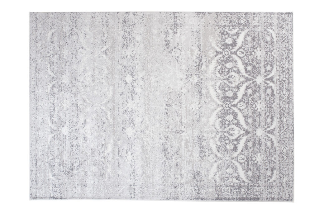 Vloerkleed Sky Grijs Cintage Gebloemd Gewreven