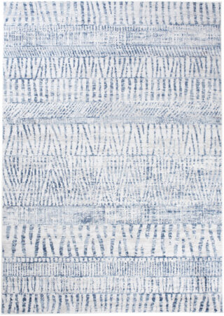 Vloerkleed Sky Blauw Creme Ethno Stroken