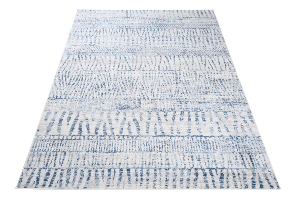 Vloerkleed Sky Blauw Creme Ethno Stroken