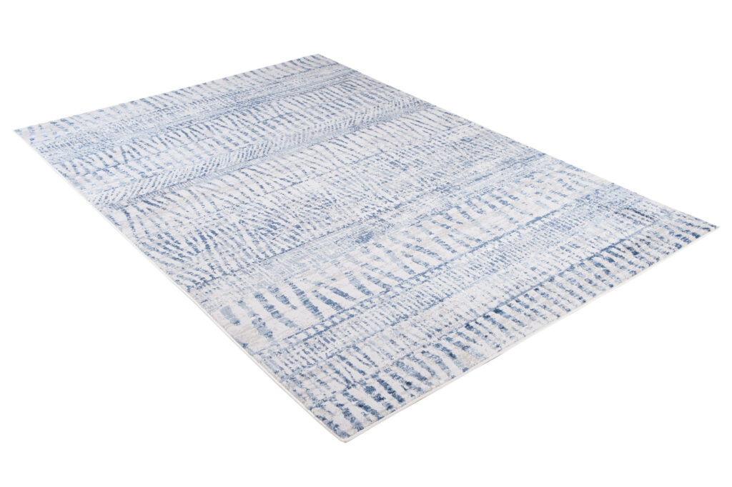 Vloerkleed Sky Blauw Creme Ethno Stroken